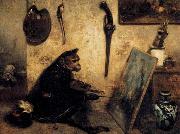 Alexandre Gabriel Decamps, The Monkey Painter